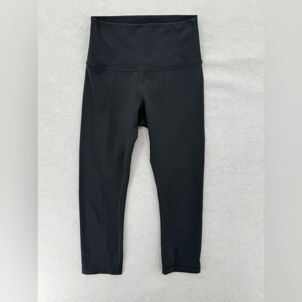 Lululemon Wunder Under Crop (High-Rise) *Full-On Luxtreme 21" Melanite Size 4‎ - Picture 7 of 15